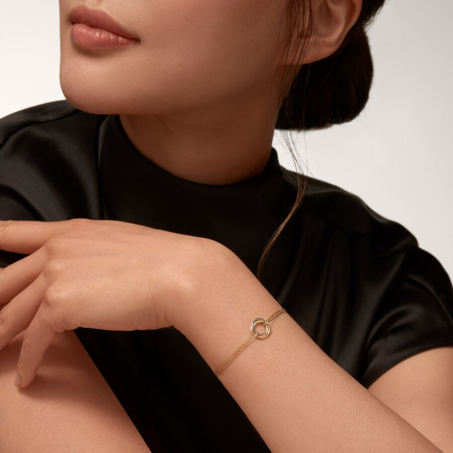 trinity bracelet on chain