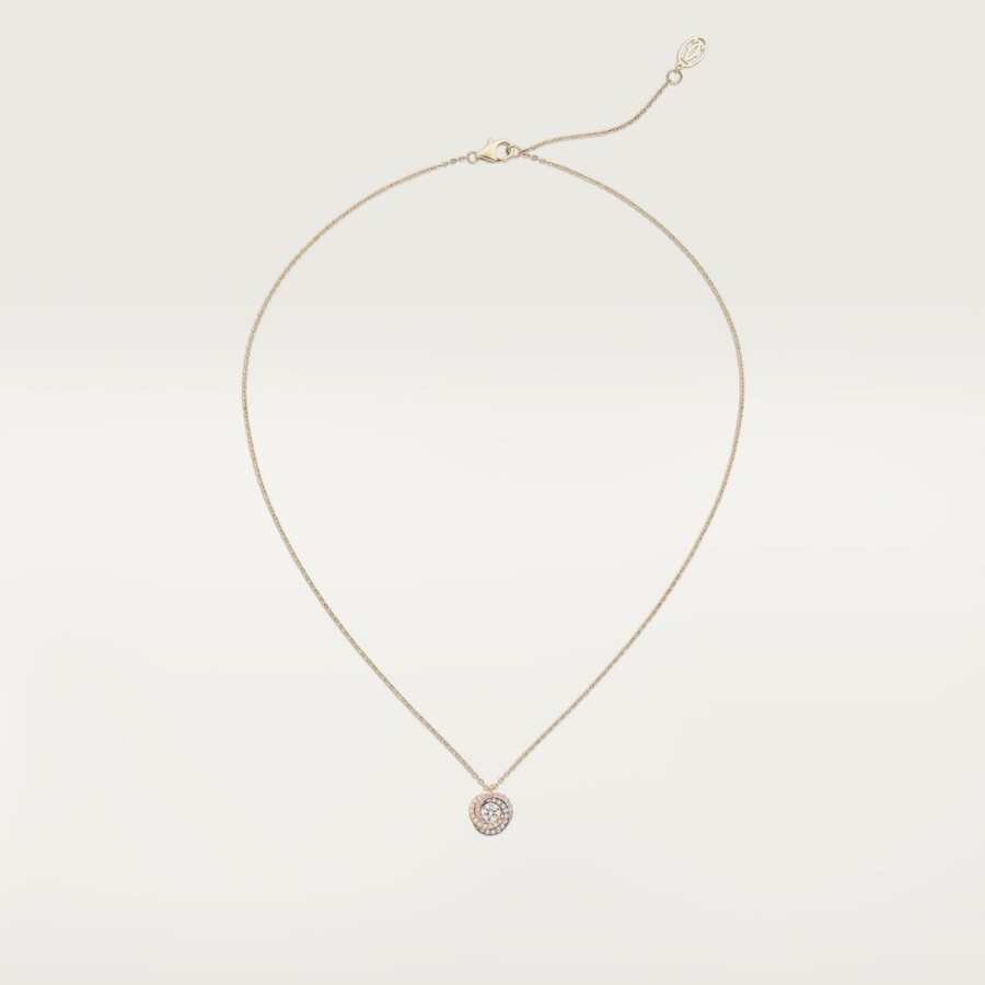 trinity pendant 1 diamond paved