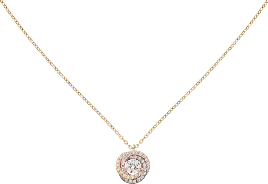 trinity pendant 1 diamond paved