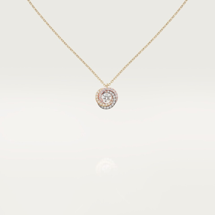 trinity pendant 1 diamond paved