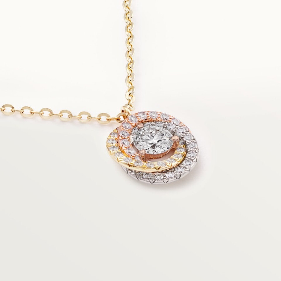 trinity pendant 1 diamond paved