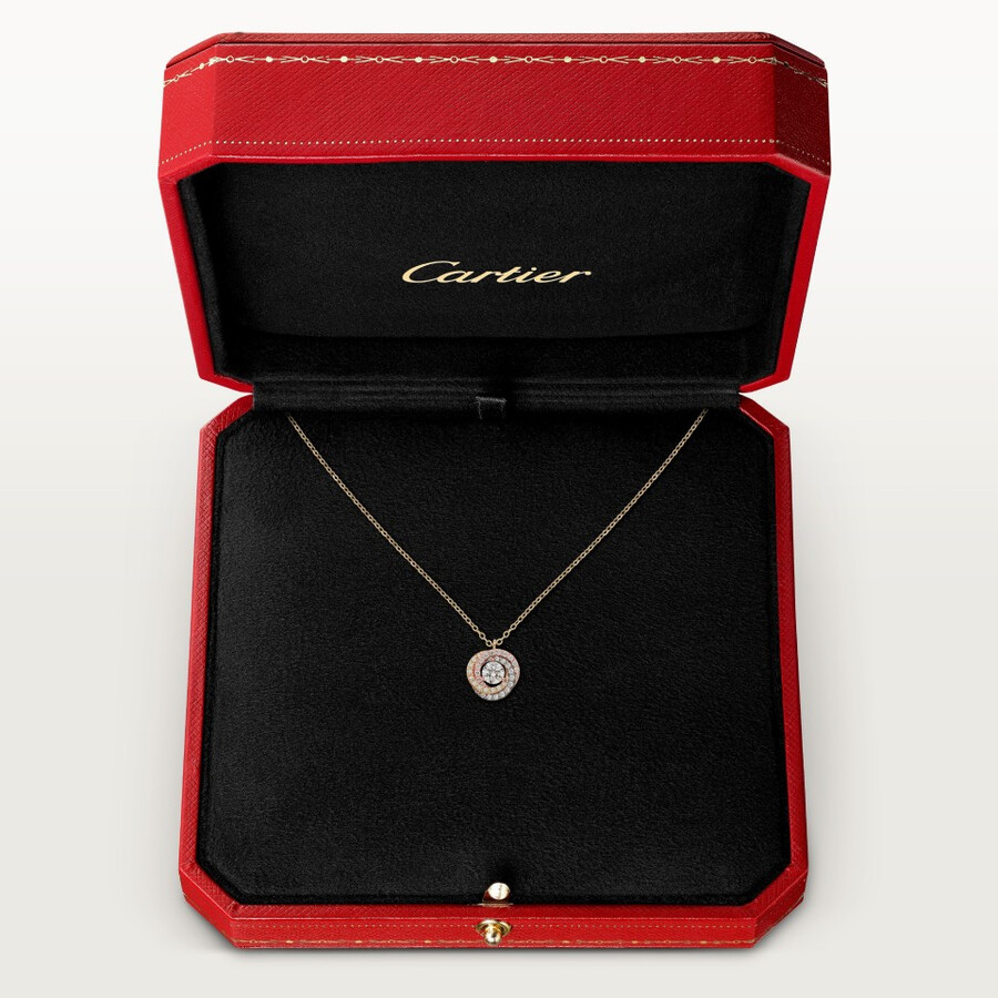 trinity pendant 1 diamond paved
