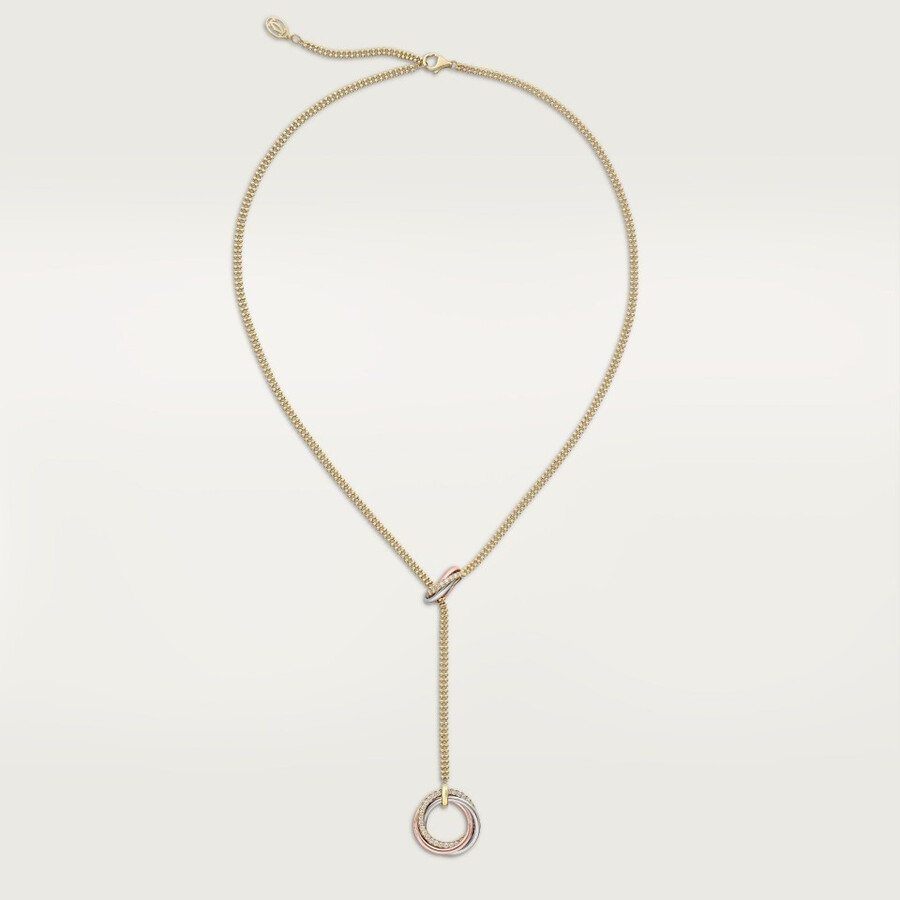 trinity necklace diamonds