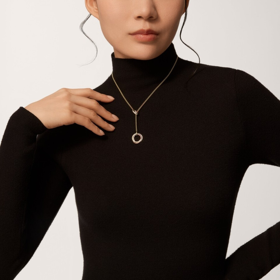 trinity necklace diamonds
