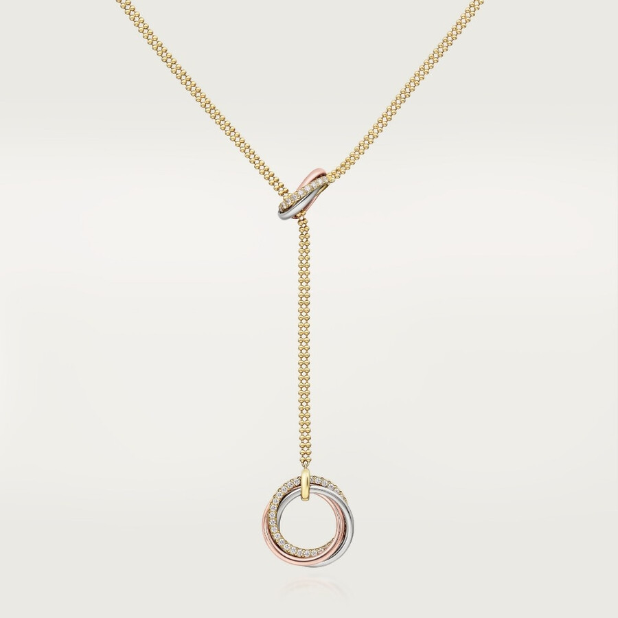 trinity necklace diamonds