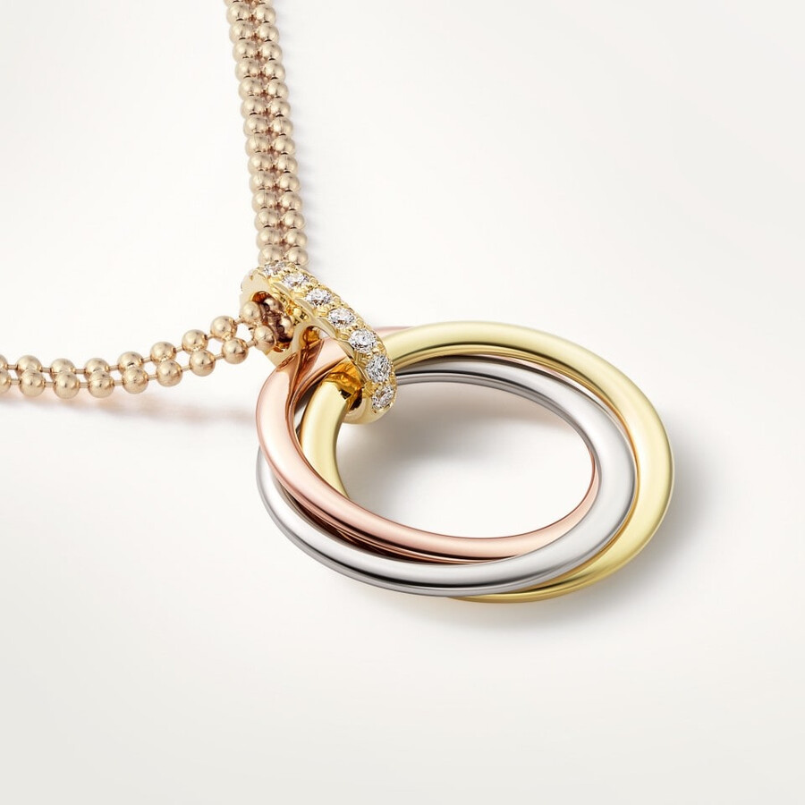 trinity pendant medium model diamonds