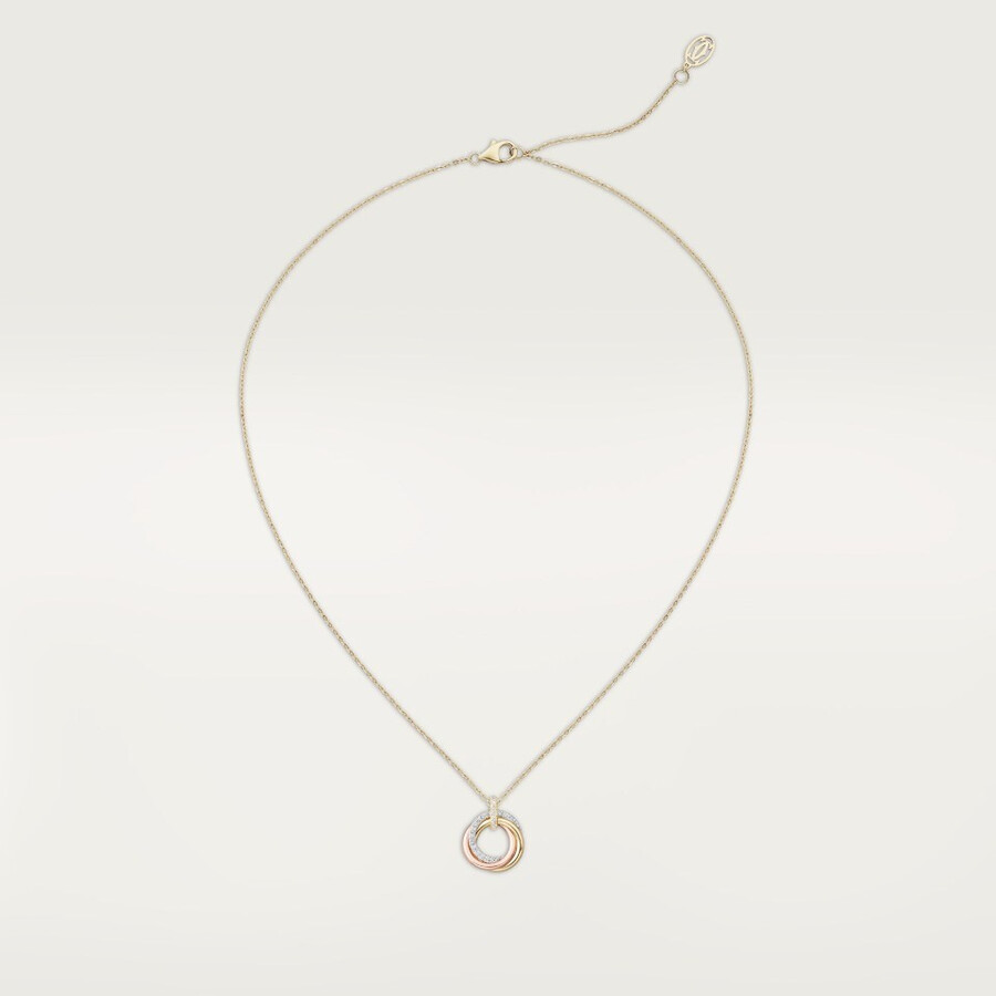 trinity pendant small model half-paved