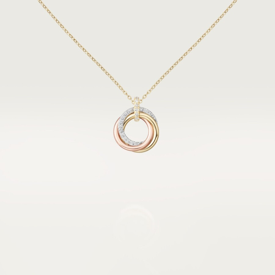 trinity pendant small model half-paved
