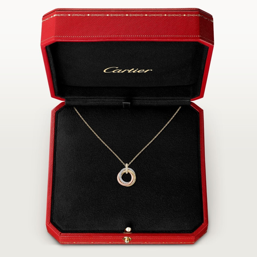 trinity pendant small model half-paved