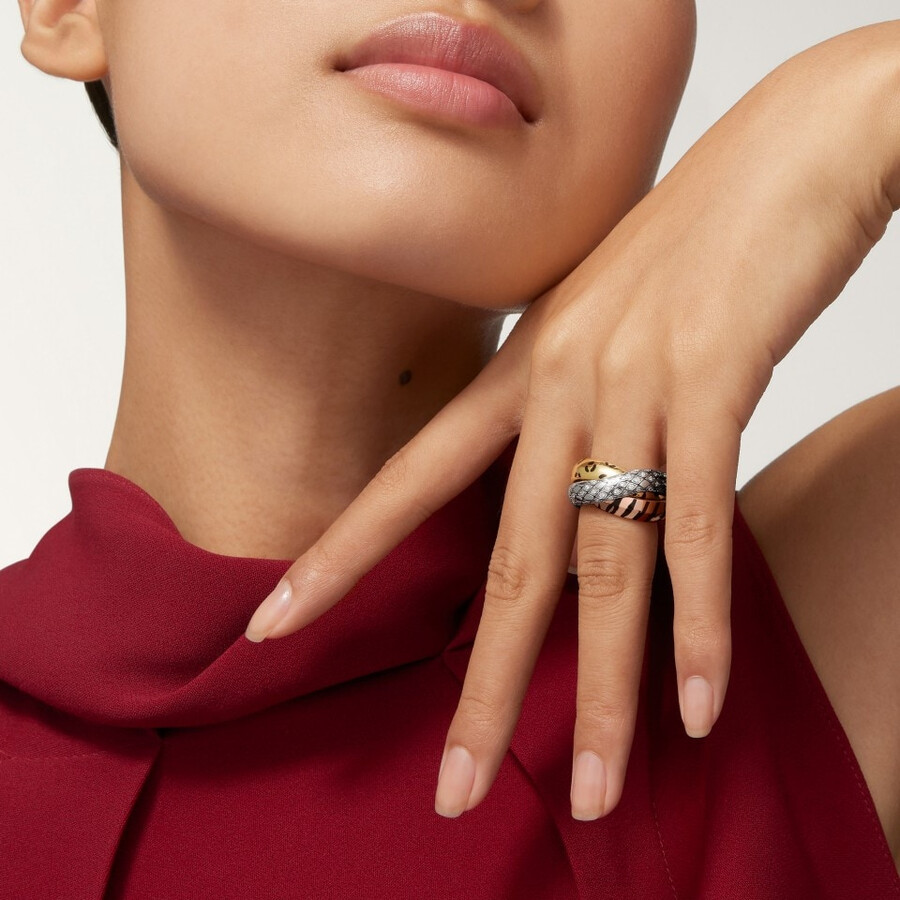 trinity ring lacquer half-paved