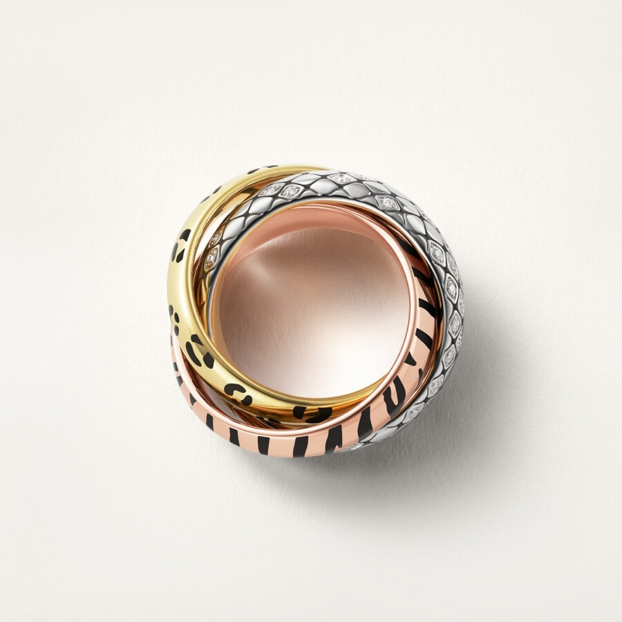 trinity ring lacquer half-paved