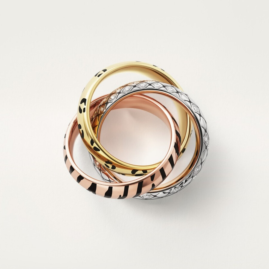 trinity ring lacquer half-paved
