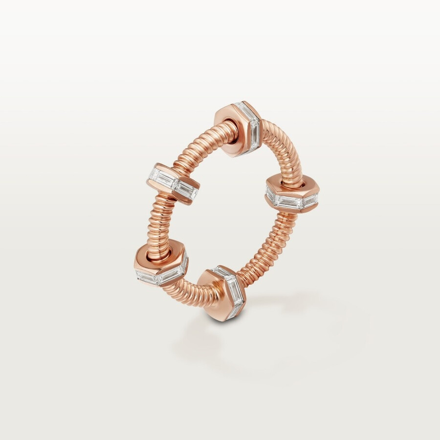 ecrou de cartier ring diamonds