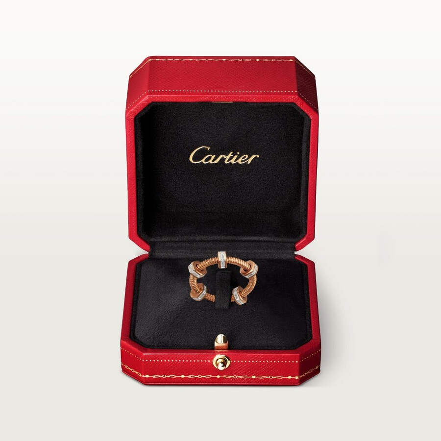 ecrou de cartier ring diamonds